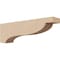 Ekena Millwork 3"W x 18"D x 6"H Thin Garner Rough Cedar Woodgrain TimberThane Corbel, Primed Tan CORUR03X18X06GARRCPR - alternate 1